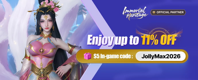 Download & Top up Immortal Heritage App at JollyMax