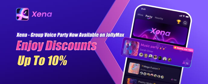 Download & Top up Xena - Group Voice Party App at JollyMax