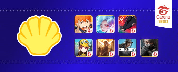 Download & Top up Garena Shell Voucher (garena,garenashell,shell) App at JollyMax