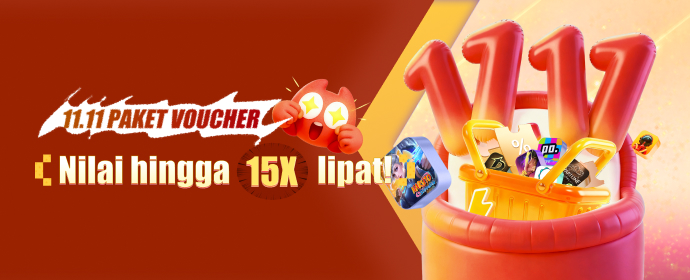 Download & Top up 11.11 Voucher Pack (Double 11 voucher, basic voucher pack, epic voucher pack) App at JollyMax