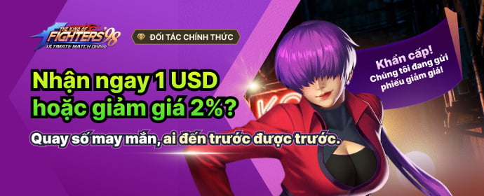 KOF'98 UM OL,KOF,coupon,nạp tiền game
