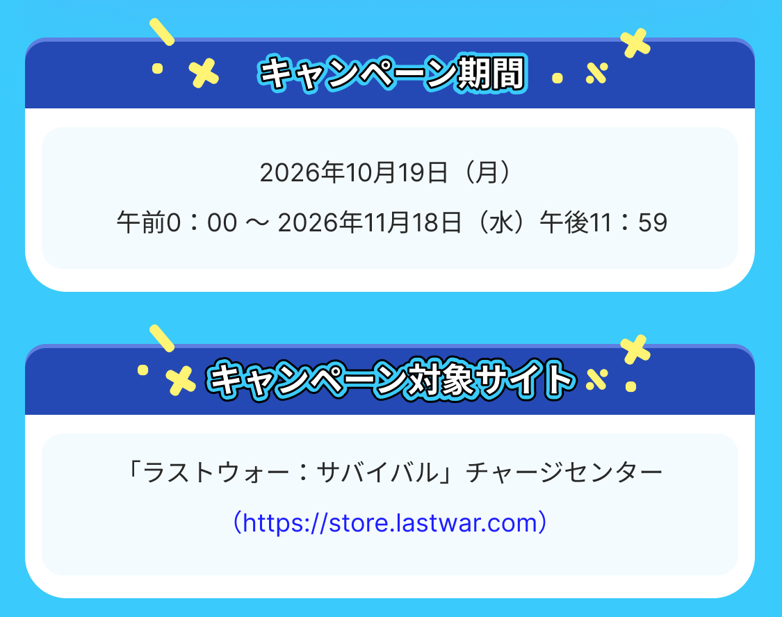 キャンペーン詳細